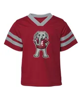 Toddler Boys and Girls Crimson Alabama Tide Two-Piece Red Zone Jersey Pants Set