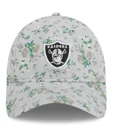 Women's New Era Gray Las Vegas Raiders Bouquet 9TWENTY Adjustable Hat