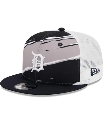 Men's New Era Navy Detroit Tigers Tear Trucker 9FIFTY Snapback Hat