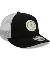 Men's New Era Black Chicago White Sox Circle Trucker Low Profile 9FIFTY Snapback Hat