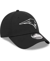 Men's New Era Black New England Patriots Main B-Dub 9FORTY Adjustable Hat