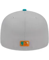 Men's New Era Gray, Teal San Francisco Giants 59FIFTY Fitted Hat