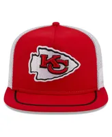 Men's New Era Red, White Kansas City Chiefs Original Classic Golfer Adjustable Hat