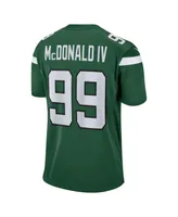 Men's Nike Will McDonald Iv Gotham Green New York Jets 2023 Nfl Draft First Round Pick Game Jersey