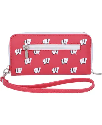 Women's Wisconsin Badgers Zip-Around Wristlet Wallet