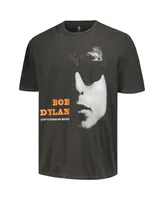 Men's Black Distressed Bob Dylan 50 Years Washed Graphic T-shirt