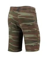 Men's Camo Distressed Alternative Apparel Florida State Seminoles Victory Lounge Shorts