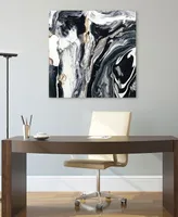 Empire Art Direct "Ebony Ivory A" Frameless Free Floating Tempered Glass Panel Graphic Wall Art, 36" x 36" x 0.2"