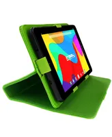 Linsay New 7" Tablet Quad Core 64GB Storage Android 13 with Green Case