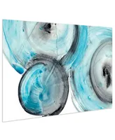 Empire Art Direct "Ripple Effect Iv" Frameless Free Floating Tempered Glass Panel Graphic Wall Art, 32" x 48" x 0.2"