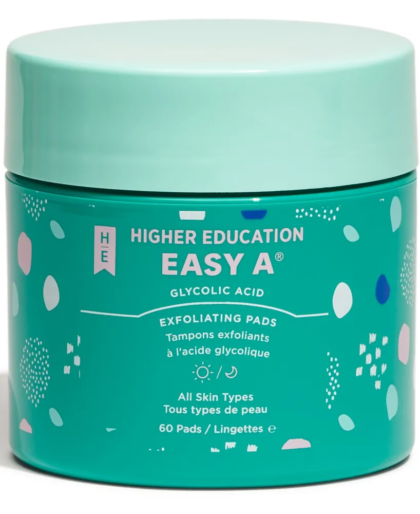 Higher Education Skincare Easy A Glycolic Acid, 60 Pads