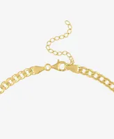 Diamond Cuban Link 18" Chain Necklace (1/3 ct. t.w.) in 14k Gold-Plated Sterling Silver - Gold