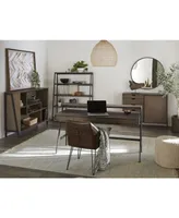 Finch 60" Wood and Metal Secretary Desk