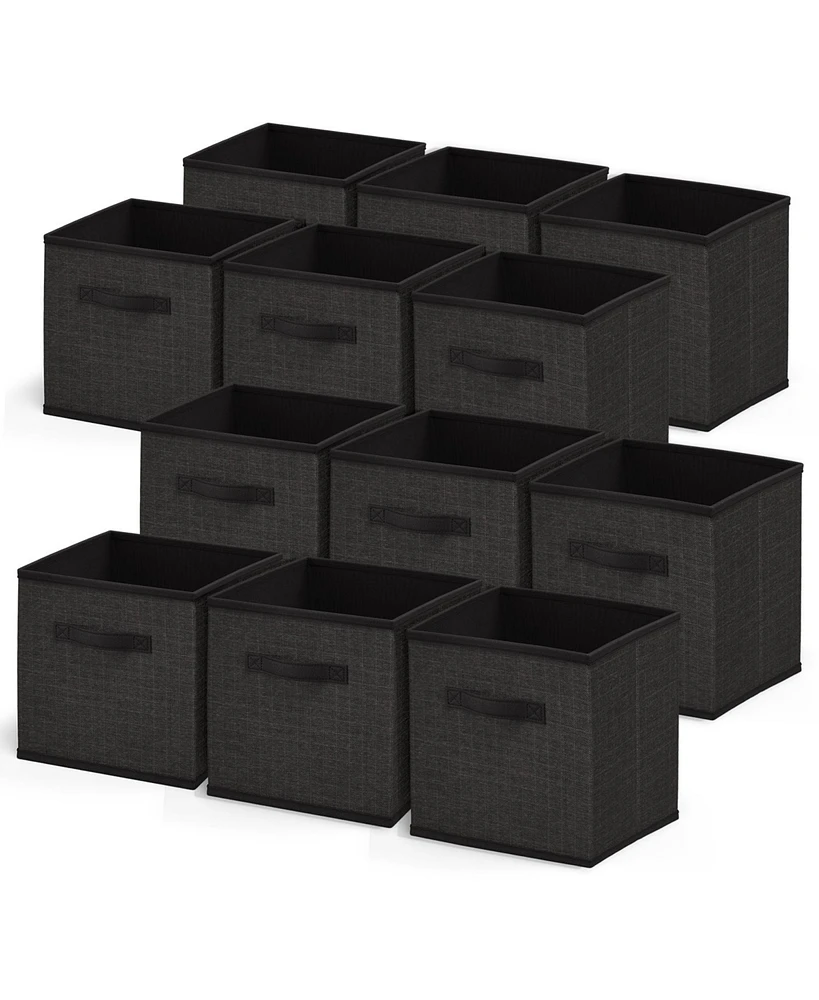 Foldable Fabric Cube Storage Bins with Handles
