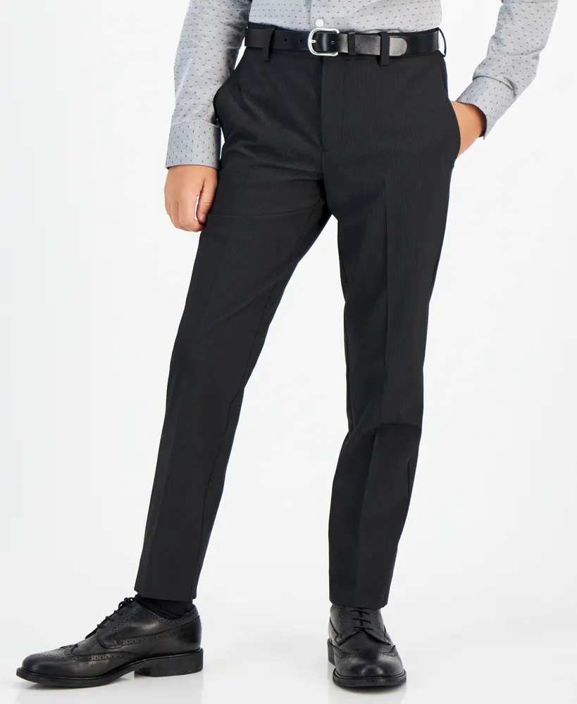 Kenneth Cole Reaction Big Boys Slim Fit Machine Washable Stretch Dress Pants