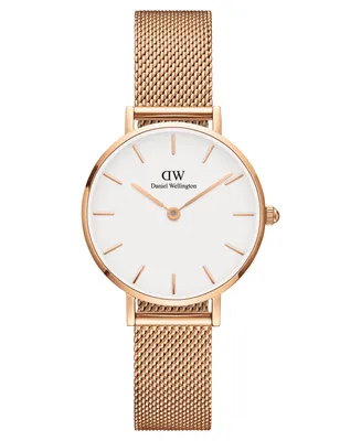 Daniel Wellington Women's Petite Melrose Rose Gold-Tone Stainless Steel Watch 28mm - Rose