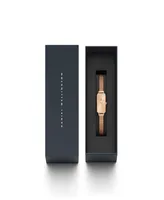 Daniel Wellington Women's Quadro Unitone Rose Gold-Tone Stainless Steel Watch 20 x 26mm - Rose
