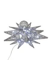 Kurt Adler 11" Pre-lit Twinkling Led 60-Light Starburst Tree Topper