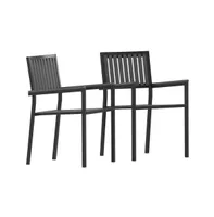 Merrick Lane Magnolia Outdoor Furniture Sets 2 Piece All-Weather Woven Patio Chairs With Cushions