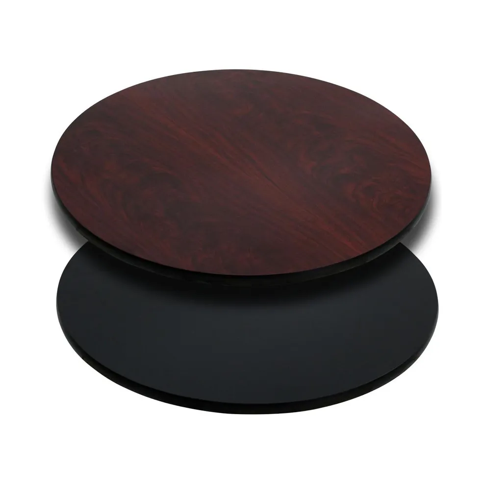 Emma+Oliver 42" Round Table Top With Reversible Laminate Top