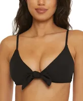 Becca Women's Modern Edge Convertible Ribbed Bikini Top