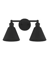 Trade Winds Lighting Trade Winds Marco -Light Bathroom Vanity Light in Matte Black