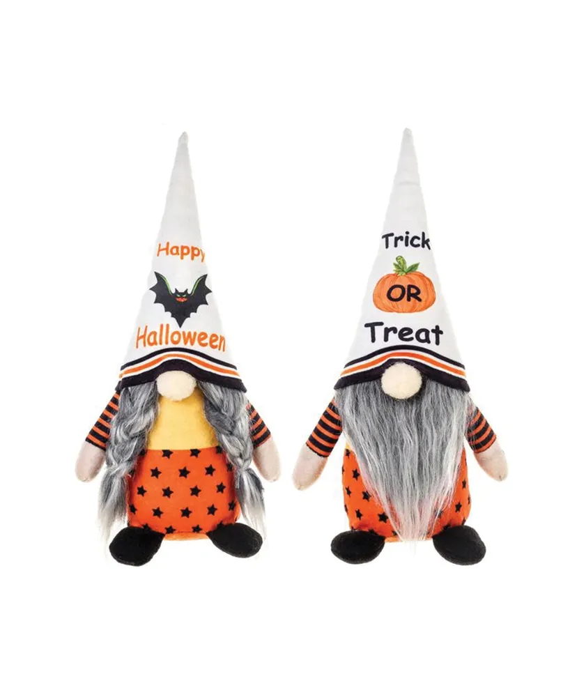 Santa's Workshop 11" Trick or Treat Gnomes, Set of 2