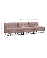 Closeout! Kathya 120" 3-Pc. Fabric Modular Sofa, Created for Macy's