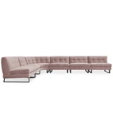 Closeout! Kathya 197" 6-Pc. Fabric Modular Sectional, Created for Macy's