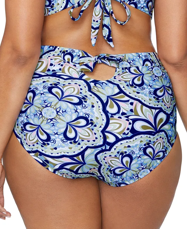 Raisins Curve Trendy Plus Island Tummy-Control Bikini Bottoms