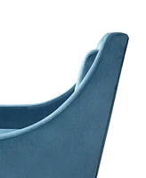 Martha Stewart Anna 30.75" Wide Fabric Arm Accent Chair