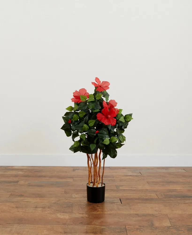 Nearly Natural 36" Artificial Hibiscus Tree