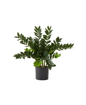 Nearly Natural 28" Artificial Zamioculcas Plant with Decorative Planter