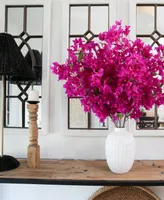 Nearly Natural 40" Artificial Bougainvillea Arrangement with Vase