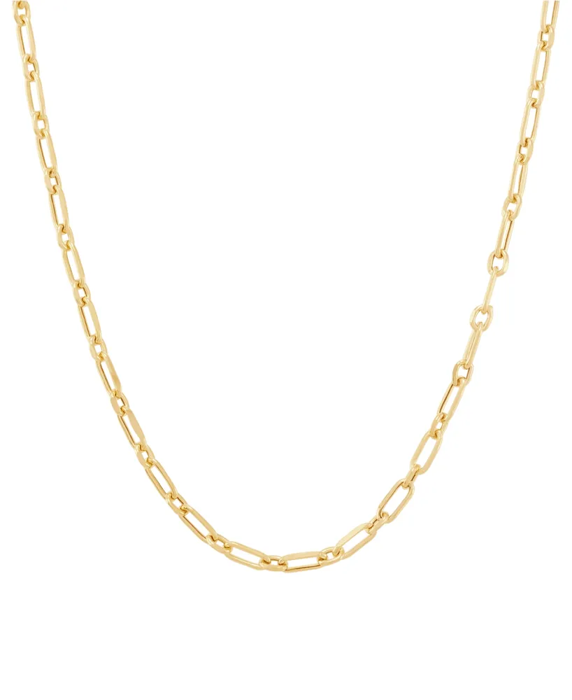 14K Italian Gold Paperclip Chain Necklace