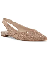 Madden Girl Deviin-r Rhinestone Pointed-Toe Slingback Flats