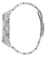 Guess Men's Multi-Function Silver-Tone Stainless Steel Watch 48mm