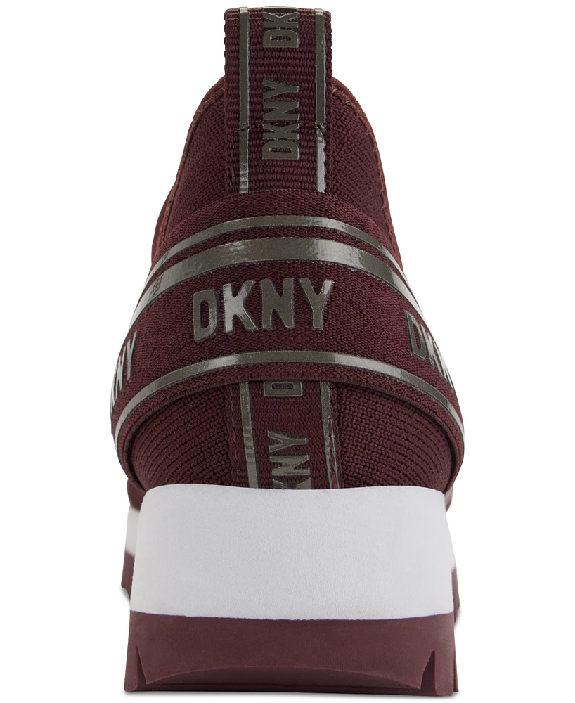 Dkny Women's Abbi Logo Slip-On Running Sneakers