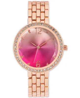I.n.c. International Concepts Women's Rose Gold-Tone Bracelet Watch 38mm, Created for Macy's