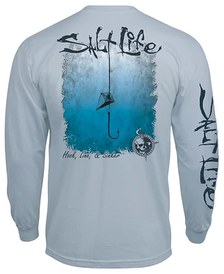 Salt Life Men's Hook, Line & Sinker Logo Graphic Long-Sleeve T-Shirt