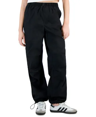 Love, Fire Juniors' Cotton Drawcord-Waist Parachute Pants