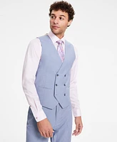 Tayion Collection Men's Classic Fit Double-Breasted Suit Vest