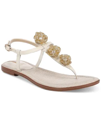 Sam Edelman Women's Gigi Flora Embellished Thong Sandals
