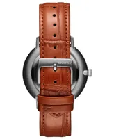 Mvmt Men's Legacy Slim Automatic Tan Leather Watch 42mm