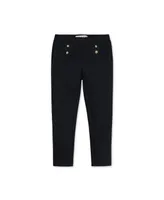 Hope & Henry Toddler Girls Button Placket Ponte Pant