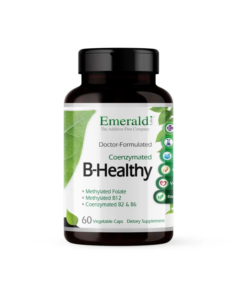 Emerald Labs B-Healthy - With L-5 Methyltetrahydrofolate (5-mthf) Coenzymated Folic Acid as Folate for Energy, Stress, Cognitive and Immune Support