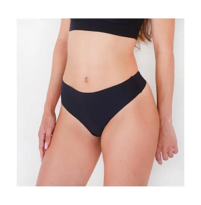 Maternity No-Show Low-Rise Soft-Knit Bikini Underwear