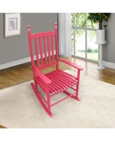 Simplie Fun Wooden Porch Rocker Chair Iii