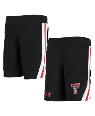 Big Boys Under Armour Black Texas Tech Red Raiders Game Day Mesh Shorts
