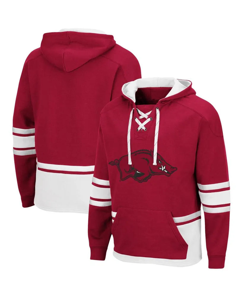 Men's Colosseum Red Louisville Cardinals Big & Tall Full-Zip Hoodie